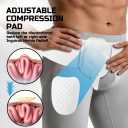 Hernia Belts for Men & Women, Inguinal Hernia Belt for Men Fits Left or Right Hernia, Hernia Support for Men With Adjustable Waist Strap & Compression Pressure Pad for Pre & Post-Surgery | White, Medium 