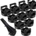 Yookeer Magnetic Zip Tie Mount Multipurpose Cable Holder Magnets Magnetic Wire Management Bases with Heavy Duty Zip, Mount Nylon Cable Ties in Total(60 Pieces,22 mm)