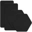GEAR AID Tenacious Tape Gore-TEX Fabric Patches for Waterproof Jacket & Rain Gear Repair, Black, 2.5 x 2.8 Hex & 2.5 x 4 Rectangle, 4 Patches