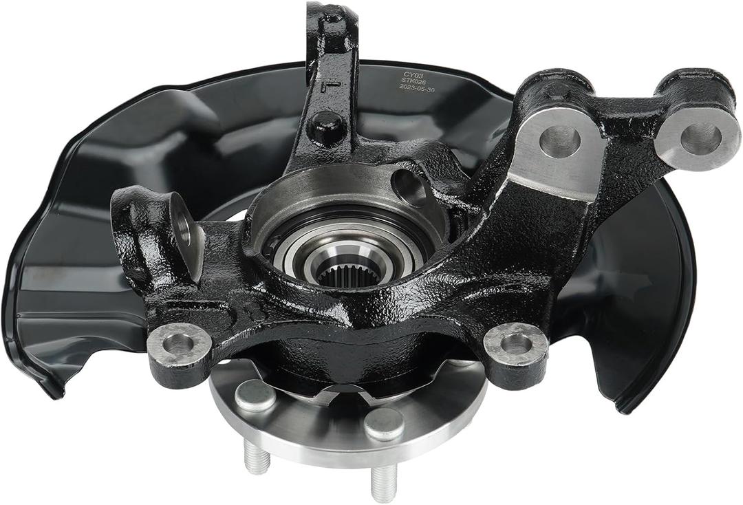 Front Left Steering Knuckle & Wheel Bearing Hub Assembly Fit for Toyota Corolla 1.8L 2.4L 2009-2013 for Matrix 1.8L 2009-2013 09 10 11 12 13 Replace for 698-381 698381 47781-12260 Driver Side