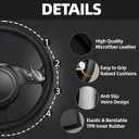 NBTEPEM Microfiber Steering Wheel Cover and Waterproof Car Floor Mats, Universal Fit Most Truck, SUV, Cars, 14.5-15inch Sporty Steering Wheel Covers with Anti-Slip Lining (Black with Black line)