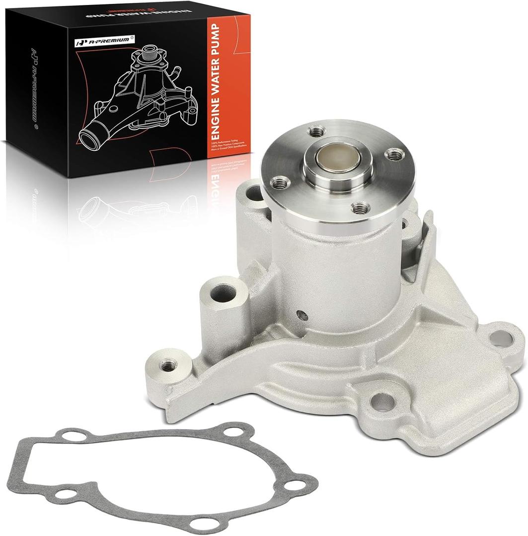 A-Premium Engine Water Pump with Gasket Compatible with Hyundai Elantra 1996-2012, Tiburon 1997-2001/2003-2008, Tucson 2005-2009 & Kia Soul 2010-2011, Spectra 2004-2009, Spectra5 05-09, 1.8L 2.0L DOHC