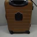Wrangler Smart Spinner Hardside Luggage, 22-Inch Carry-On, Toffee, Carry-On Only