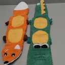 XIUGOAL Interactive Dog Toys for Chewers, 2 Pack No Stuffing Dog Toys for Boredom and Teething, Squeaky Chew Toy for Small, Medium Breed to Keep Them Busy