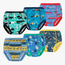MooMoo Baby 6 Packs Potty Training Underwear Absorbent Vehicle Training Pants for Toddler Boys Pee Pants 3T