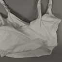 Nursing Tank Tops for Breastfeeding Nursing Sports Bras U Back Sleeveless Tank Top Workout Fitness Maternity Bra (White, M)