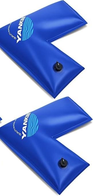 Pool Weights - Corner Water Tubes, Water Bags for Rect In-Ground Covers 2 Pack