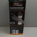 FOUR UNCLES 6.5L Oil Extractor - Pneumatic/Manual Vacumm Fluid Extractor with Pump Tank Remover & 5 Tubes for Oil Change and a Brake Bleeding Hose for Brake Fluid Change