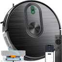 Robot Vacuum and Mop Combo, 6500Pa Strong Suction, 200 Min Runtime, Robotic Vacuum with Gyro Inertial Navigation, App/Wi-Fi/Voice Control, Slim, for Pet Hair, Hard Floor, Carpet