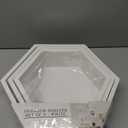 Hexagon Floating Shelves, Set of 3 White Hexagon Wall Shelves | Modern Honeycomb Floating Shelves for Living Room, Bedroom, Office | Hexagonal Wall Organizer Hanging Shelf