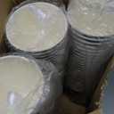 Lamosi Disposable Coffee Cups 12 oz 100 Pack, Paper Coffee Cups 12 oz for Hot Drinks or Cold Beverages, Insulated Corrugated Ripple Wall Cup for Office, Cafe, Home or Travel (Black)