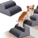 2-Step Modular Dog Ramp - Portable Non-Slip Stairs for Small Dogs with High Support, 9.5" D Lightweight Plastic Pet Steps Fits Staircase Indoor, Ideal for Elderly Injured Pets, Pack Of 13