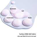Cat Paw Mouse Pad, Ergonomic Mouse Mat with Wrist Support, Silicone Gel Mouse Pad, for Home/Office/Gaming, Mouse Mat Grey & Pink
