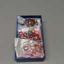 Aipridy Assortment European Large Hole Beads Spacer Beads Rhinestone Craft Beads for DIY Charms Bracelet Jewelry Making (Rainbow)