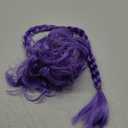 Purple Braid Wigs for Kids Long Braids Wigs Hair Halloween Party Accessories Costume Dress-up Cosplay Wig for Girls