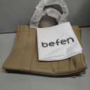 befen Genuine Leather Handbag for Women Small Soft Satchel Tote Bags Crossbody Shoulder Purses with Zipper