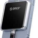ORICO Magnetic M.2 NVMe 2230 SSD Enclosure Compatible with Magsafe for iPhone 15/16 Pro Max ProRes, 10Gbps USB C 3.2 Gen2 Type-C to NVMe Reader with Protective CaseLanyard - AP30