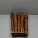 6FT Wooden Garden Pathway,Roll Out Decorative Curved Outdoor Walkway,Weather-Resistant & Non-Slip Patio Boardwalk for Garden,Backyard, Beach, Wedding Party Pathways(Brown, 6')