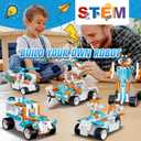 STEM Robot Building Kit for Kids, 12-in-1 Building Robot Toys APP & Remote Control Car, STEM Toys for Boys Age 8-12, Rechargeable Educational Robotics Toy for Boys Girls Christmas Birthday 332+Pcs