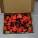 Syhood 50 Pcs Mini Ladybug Toys Squeak Rubber Ladybug Bath Fake Animal Bulk Pool Floating Bathtub Toys Small Ladybugs Figurine Model for Baby Shower Summer Birthday Pool Party Favors Decor