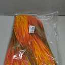 Artificial Fall Outdoor Faux Plants Decoration, 12 Bundles Fake Monkey Grass for Autumn Indoor Decor, Fall Lavender Flower Shrubs UV Resistant Bush Planter No Fade for Garden Porch Balcony(Mix) (Orange Brown)