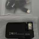 WUBEN G5 Rechargeable EDC Flashlight, 400 Lumens Dual Light Sources Mini Flashlight with RGB Light, Portable Flat Pocket Flashlights, Magnetic Keychain Flashlight for Outdoor Home Emergencies (Black)