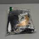 Kyson Wrestler Costume Accessories Set 5 Pcs Wig with Bandana Boa Sunglasses Gloves Fake Beard Halloween Wrestling Party