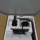 Floor Lamp with Linen Shade, Dimmable Tall Standing Lamp with Remote Control & 3 Color Temperatures, Modern Floor Lamps for Living Room Bedroom Office Corner, 9W LED Bulb Included