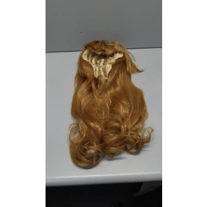 XiongXiongLe Brown Long Curly Wig for Women Cosplay Anime Game Costume Hair Replacement Wigs Cos Halloween Anime Role Christmas Party