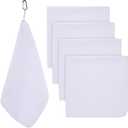SUNLAND Microfiber Sports Workout Towels Fast Drying Fitness Sweat Towels for Men & Women Lightweight Multi-Purpose Gym Exercise Towel (16x16inch, White)