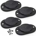 GMW Gun Magnet [2-Pack] | 30 lbs. Rating Magnetic Gun Mount | HQ Rubber Coated Gun Magnet Buckler Series for Car, Truck, Desks, Safes, and Walls | Indoor Gun Racks| Concealed Gun Holder for Handgun (Black 4 Pack)