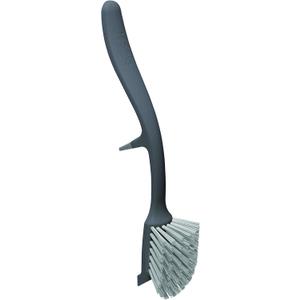 Joseph Joseph Edge Dish Brush with Integrated Sink Rest, Grey (Gray)