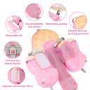 Swimbobo Non Inflatable Baby Floats for Pool with Canopy (Pink Ice Cream)