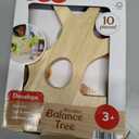Fisher-Price Wood Stacking Toy Balance Tree, 10 Wooden Pieces for Developmental Play Preschool Kids Ages 3+ Years, 1-pack