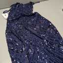 Women's Spaghetti Straps Sparkly Sequins Bodycon Mini Dress Party Nightclub (S)