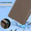 2 x Clear Case for All-New 7" Kindle Paperwhite 12th Generation 2024&Kindle Colorsoft Signature Edition2024,Ultra Soft TPU Cover PU Back Cover Shell with Thin Slim Lightweight Protection,Matte Black