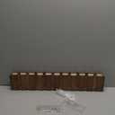 MYOYAY Wall Mounted Piano Coat Rack, Wood Coat Rack Wall Mount with 10 Hooks, Flip Down Wall Hook Rack for Entryway Coats Bags Hats Umbrella Art, Space Saving