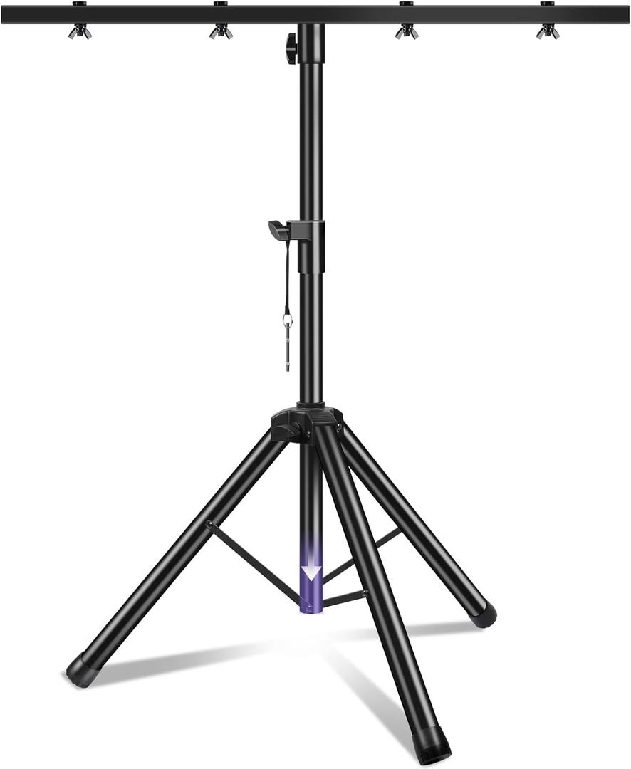 PPH-Sisy DJ Light Stand Heavy Duty Par Can Tripod T-Bar Stage Lights Stand Adjustable 39-70 Inch DJ Lighting Tripod Mount