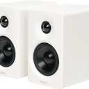 Edifier M60 Multimedia Speaker Bluetooth 5.3, 66W RMS, Hi-Res Audio & Hi-Res Wireless Audio, LDAC,3" Mid Bass & 1" Tweeter, USB-C & Aux Inputs, Compact Desktop Speaker - White