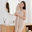 XIQ 40x80 Inches Bath Sheets Extra Large Bath Towels Set Super Soft Quick Dry Luxury Microfiber Shower Towels for Bathroom Beige,1PCS