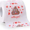 Valentines Day Gifts for Him/Her, Romantic Novelty Gifts Toilet Paper, Funny Gag Gifts for Adults Men Women Boyfriend Girlfriend, Valentines Day Decor for Party Supplies Christmas Stocking Stuffers (white)