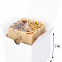 Sunnda 3x3x3 Small White Gift Boxes (50 Pack) - Instant Pop-Up Design Quick Assembly - Sturdy Cardboard Mini Favor Boxes Bulk for Wedding, Baby Shower, Christmas Ornaments, Candy Truffles Macarons