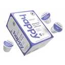 happy coffee dark roast coffee pods, 22 count, notes of cocoa & contentment, compatible with most K-cup brewers, rainforest alliance certified
