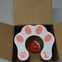 Magic Organ Cat Interactive Scratcher Cardboard with Bell Ball, Foldable & Changeable Accordion Shape Exercise Anxiety Relief Toy for Indoor Cats Toy (1 PCS)