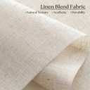 Natural Linen Cordless Roller Shades Light Filtering Blinds 30" W x 72" H