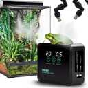 Automatic Reptile Mister for Reptile Tank Smart Reptiles Mister System with Timer 360 Nozzles, Silent Terrarium Misting System Humidifier for Chameleons, Snakes, Frogs Smart Spray Control