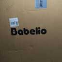 Babelio 36" Tall Baby Gate, PressGuard P7, 29-48" Auto Close Pressure Mounted Dog Gate for Stairs, Doorways & Hallway, Protector Basics Easy Walk Thru Pet Gate, White