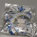 2 x Yokawe Twinkling LED Light Up Stars Tinsel Headband,Silver Glitter Christmas Party Crown, New Year Costume Hair Accessory for Women