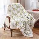 LOMAO Sherpa Fleece Blanket Fuzzy Soft Throw Blanket Dual Sided Blanket for Couch Sofa Bed (Fruit Green, 51"x63")