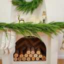 6FT Extra Full Cedar Garland Real Touch Faux Cedar Garland Christmas Greenery for Mantle Stairs Table Wall Front Door Indoor Outdoor Christmas Xmas Decor Decorations